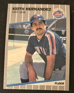 1989 Fleer Keith Hernandez Baseball Card #37 Mets 1B VG O/C - Picture 1 of 2