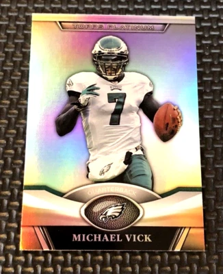 Michael Vick  2011 Topps Platinum #80 Philadelphia Eagles ATL Falcons Holo - Image 1 of 3