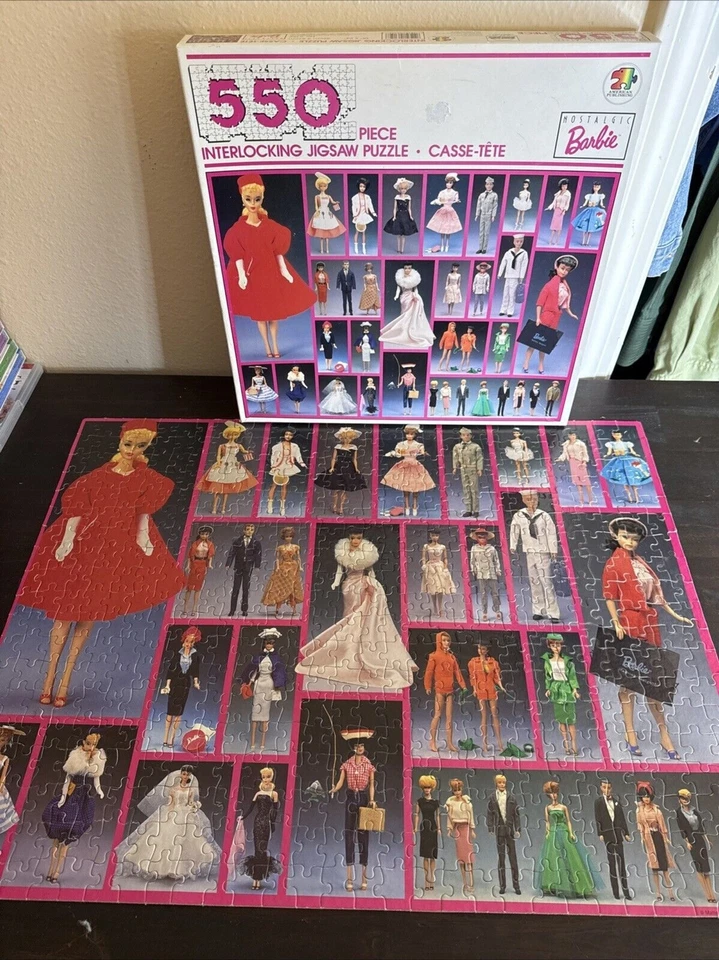 Barbie Nostalgic 1989 550 piezas rompecabezas 18”x24” - seminuevo - completo Foto 1 de 4