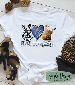 Peace Love Luke Combs T-shirt, Country Music Shirts, Custom Graphics Tees - Picture 1 of 4