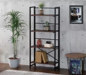 4-Tier Bookcase Display Rack Ladder Bookshelf * Folding Design & Fully Assembled - Picture 1 of 3