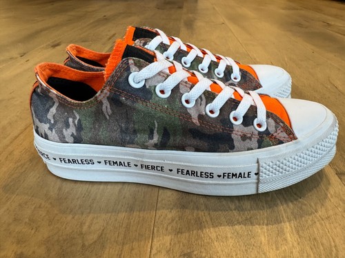 Converse Chuck Taylor All Star Lift Low Camo "Fierce Fearless Female" ULTRA RARE