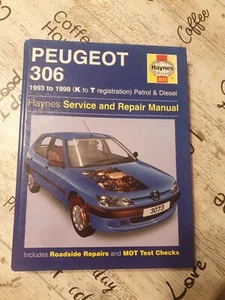 PEUGEOT 306 1993 TO 99 K TO T PETROL DIESEL HAYNES WORKSHOP MANUAL 3073 FREE P&P - Picture 1 of 12