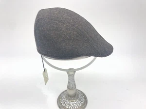 Vintage Knox Uomo Premier Quality Medium Cabbie Flat Cap Marrone Nuovo con etichette - Foto 1 di 7