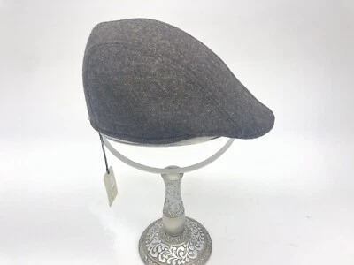 Gorra plana vintage Knox para hombre calidad premium mediana Cabbie marrón nueva con etiquetas Foto 1 de 4