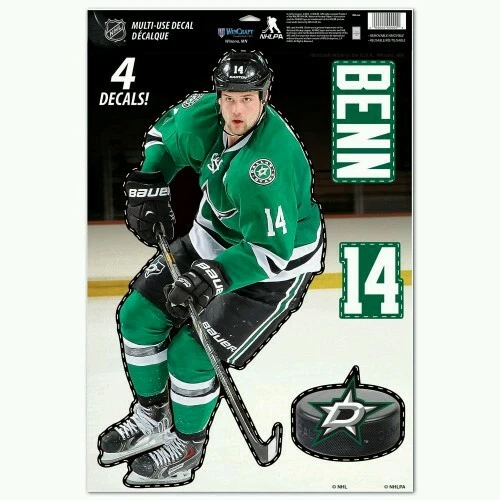 JAMIE BENN DALLAS STARS 11X17 CALCOMANÍAS MULTIUSOS COMO UN FATHEAD Foto 1 de 2