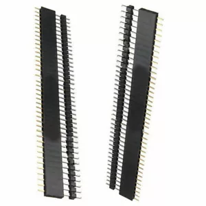 2 Paar 1 x 40 Pin Reihe PCB Kopfzeilen Stecker + Buchse Steckdosen Streifen 2,54 mm, Arduino Zum Selbermachen - Bild 1 von 2