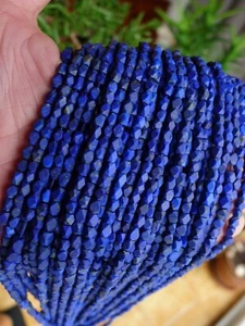 38cm Fil Perles 6mm LAPIS LAZULI Naturel Natural Stone Beads Strand Afghanistan - Afbeelding 1 van 3