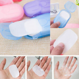 Soap Flakes Dispenser Washing Hand Paper Foaming Slice Sheets Portable Travel Ho