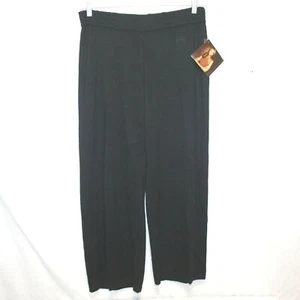 IMAN women's pull on elastic waist black stretch jegging size LP 3% cashmere NEW - Picture 1 of 4