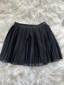 Mayoral girl’s Pleated Skirt Black Shimmer Size 7 - Picture 1 of 7