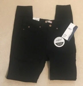 NEW DICKIES - Jeans Black Women Ladies Black 6 Regular - NEW NWT JJ69 - Foto 1 di 4