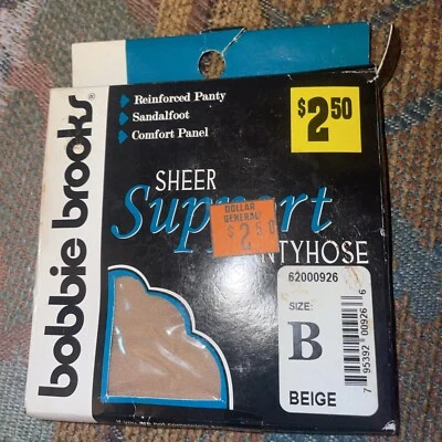 Pantimedias Bobbie Brooks Support Talla B Beige Sandalia Pie Foto 1 de 3