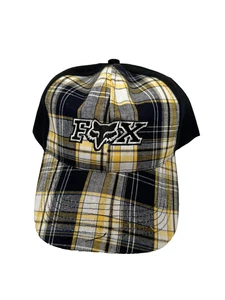NEW mens baseball hat cap OSFM ONE SIZE fox plaid - Picture 1 of 2