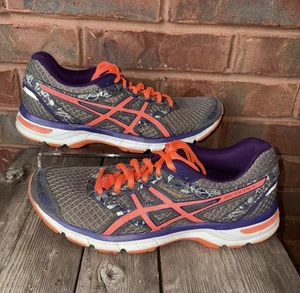 Asics Women’s GEL-Excite 4 Shoes Sneakers T6E8N Grey/Coral/Purple Size 8.5 - Picture 1 of 14