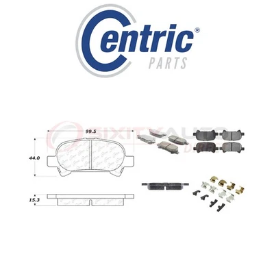 Centric Posi Quiet Ceramic Brake Pads w Shims for 2000-2004 Toyota Avalon iu Foto 1 de 4
