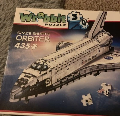 WREBBIT 3D Space Shuttle Orbiter 3D Jigsaw Puzzle (435-piece) New in Sealed Box - Image 1 of 2