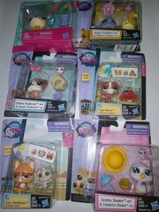 Littlest Pet Shop LPS Lote Nuevo en Paquete Perros Boxer Perro Bulldog Gato Cisne Rana Elefante  - Imagen 1 de 7