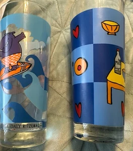 2 90er Vintage Ritzenhoff ART Milchgläser - Carla Daly & Julia Breitbach NEU - Bild 1 von 5