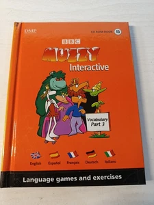 Muzzy BBC Corso Interattivo Di Lingua Vocabolario Parte 3 - DVD Libro Regione 2 - Picture 1 of 4