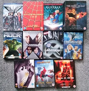 Superhero DC Marvel 14 x DVD Bundle Job Lot Spider-man Batman Wanted X-men Hulk - Bild 1 von 1