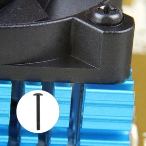 50pcs Computer Case Fan 3cm Long Screws Tapping Screw Round Head Metal Screws - Foto 1 di 12