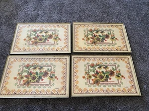 Lavada Nadelspitze Vintage Mid-Century TV Tabletts - 4er Set - nur Tabletts mit Clips - Bild 1 von 9