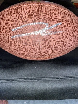 Jahmyr Gibbs Signed Full Size Football PSA Lions - Image 1 of 3