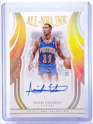 ISIAH THOMAS 2024-25 IMPECABLE TINTA TODO-NBA AUTÓGRAFO DORADO AUTOMÁTICO/10 Q5759 Foto 1 de 2