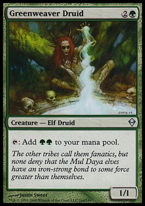 Greenweaver Druid - Medium Play MTG Zendikar - Image 1 of 1