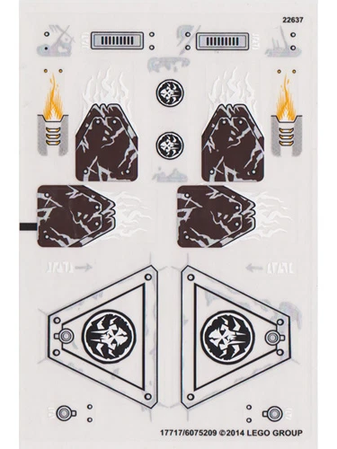 LEGO STICKER SHEET ONLY 70145 MAULA'S ICE MAMMOTH STOMPER from set New & Genuine - Image 1 of 1