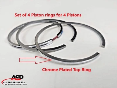 Juego de anillos de pistón Willys CJ2A estándar para Jeep L134 F134 MB M38A1 CJ3A CJ3B CJ5 Foto 1 de 4