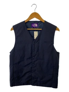 THE NORTH FACE PURPLE LABEL Down Vest_ND2860N S Polyester NVY Plain - Picture 1 of 4