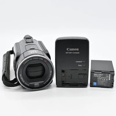 Canon iVIS HF S10 HD 32GB Camcorder Video Camera VIXIA HF S10 w/Battery, Charger - Image 1 of 4
