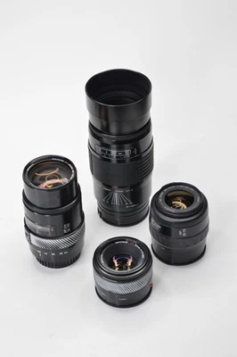 Minolta AF 50mm f1.7 + 35-70mm F3.5 + 35-105mm F3.5 + 75-200mm F2.8 Lot M-12 - Image 1 of 4