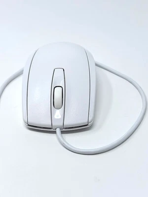 HP Wired Mouse White Computer Laptop USB Modguo 904368-001 Genuine TESTED WORKS - Image 1 of 4