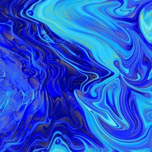 Timeless Treasures Escapade Blue Marble Swirl Cotton Quilt Fabric by the Yard - Picture 1 of 4
