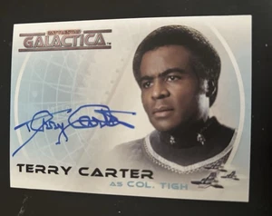 Battlestar Galactica Terry Carter as Col. Tigh Autograph Card A16 - Picture 1 of 2