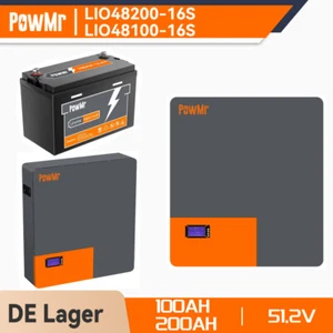 Batteria accumulatore 5kWh 10kWh batteria solare montaggio a parete 12.8V 51.2V 200Ah LiFePO4 - Foto 1 di 26