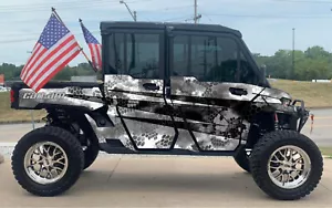 Wrap Graphics Kits VINYL DECALS Sticker Black Camo 2020+ Can-Am Defender Camo D - Foto 1 di 1