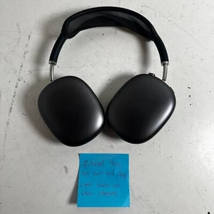 Apple AirPods Max A2096 Black Noise Cancelling Over-Ear Headphones - For Parts - Zdjęcie 1 z 15