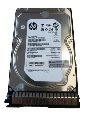 HP 4TB SAS  7.2K 6GB 3.5" HARD DRIVE  695842 652755-007 695507-004 + G8 G9 Caddy - Image 1 of 4