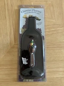 The Bottle Platter Collection Cheese Platter and Spreader Made from Wine Bottle - Picture 1 of 5