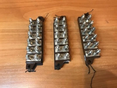 12 pin Point to Point Wiring Terminal Strips (Threaded). NOS. Lot of 3pcs. #7 - Image 1 of 4