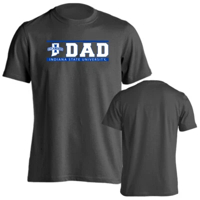 Indiana State University Sycamores Dad Father Bar Logo Tee Short Sleeve T-Shirt - Image 1 of 4