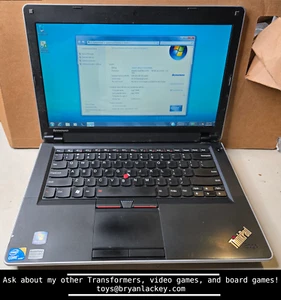 Lenovo ThinkPad Edge i3-M330@2.13GHz | 4GB RAM | 500GB HDD | W7 Tested 057826U - Picture 1 of 2