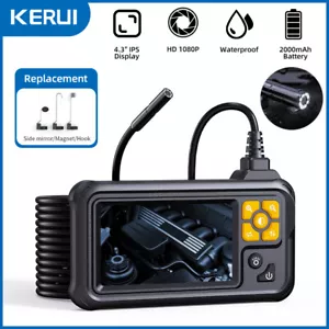 1080P HD Industrial Endoscope Borescope 4.3'' Screen 8mm Inspection Snake Camera - Picture 1 of 9
