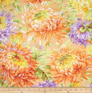 New Kaffe Fassett Shaggy Yellow Fabric 100% Cotton Half Yard 45cm x 110cm - Picture 1 of 2