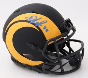 David Long Jr. Signed Los Angeles Rams Eclipse Mini NFL Helmet w/ COA - Picture 1 of 5