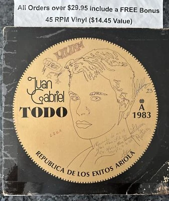 JUAN GABRIEL "TODO"-33 RPM Ariola 83-Free Shipping In USA - Image 1 of 4